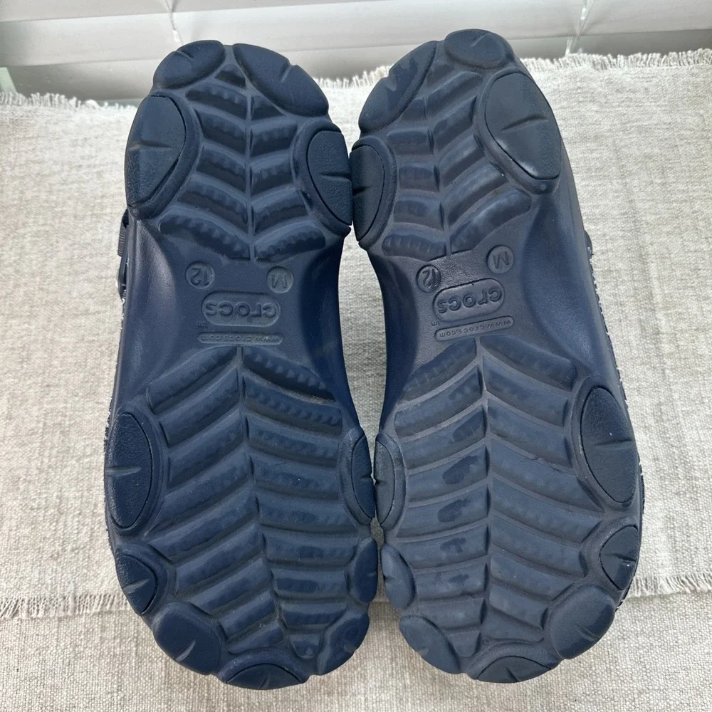 Levi's x Crocs All Terrain Clog M12 Dark Wash Denim Sashiko 208917-410